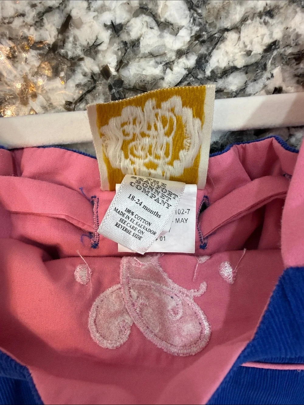 The Beaufort Bonnet Company Royal Blue and Pink One-Piece